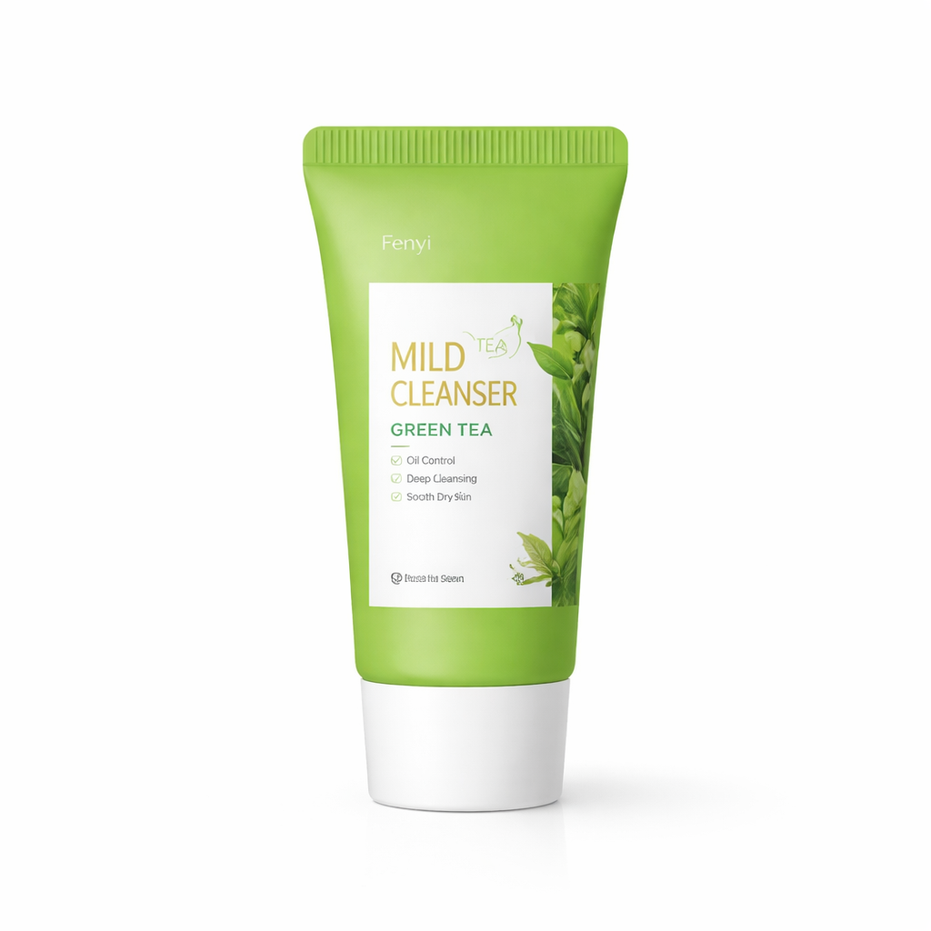 Green Tea Facial Cleanser – Gentle Deep Cleansing Foam (1.76 oz)