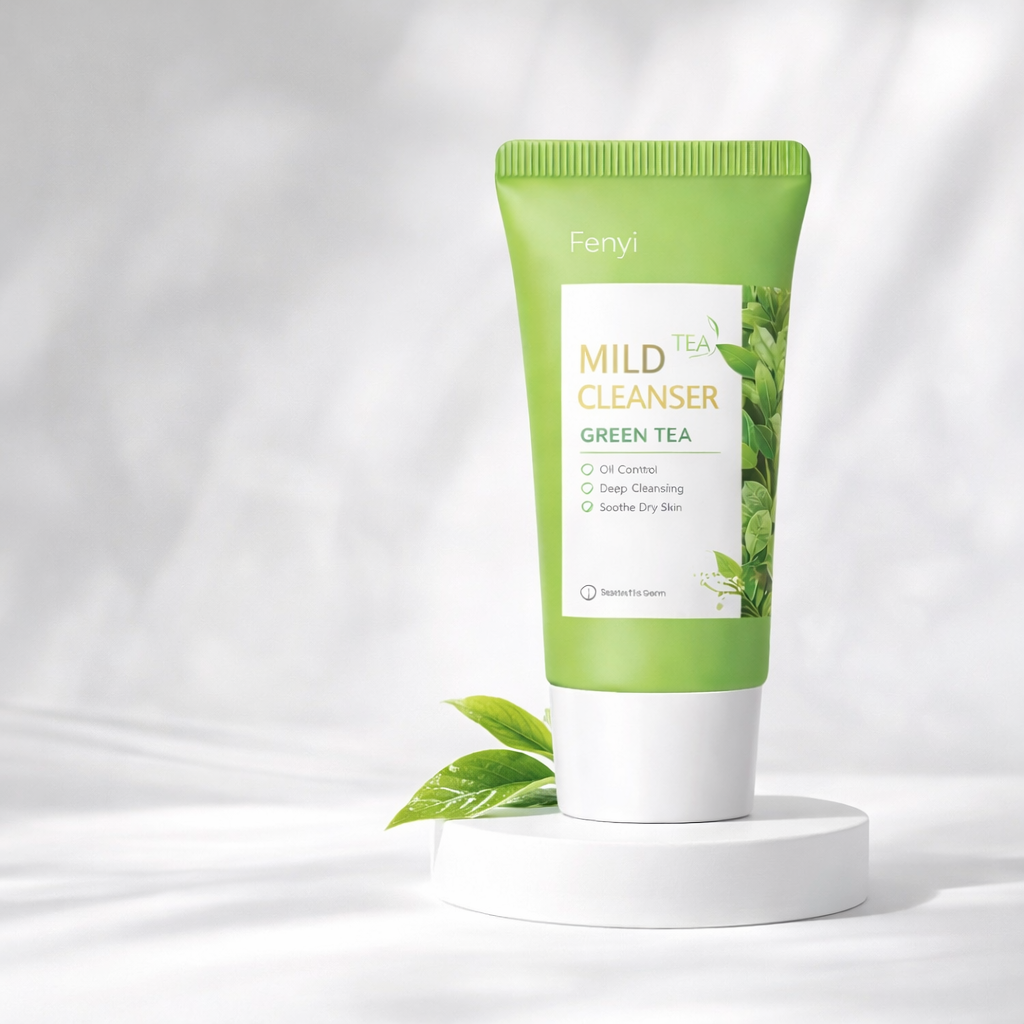 Green Tea Facial Cleanser – Gentle Deep Cleansing Foam (1.76 oz)