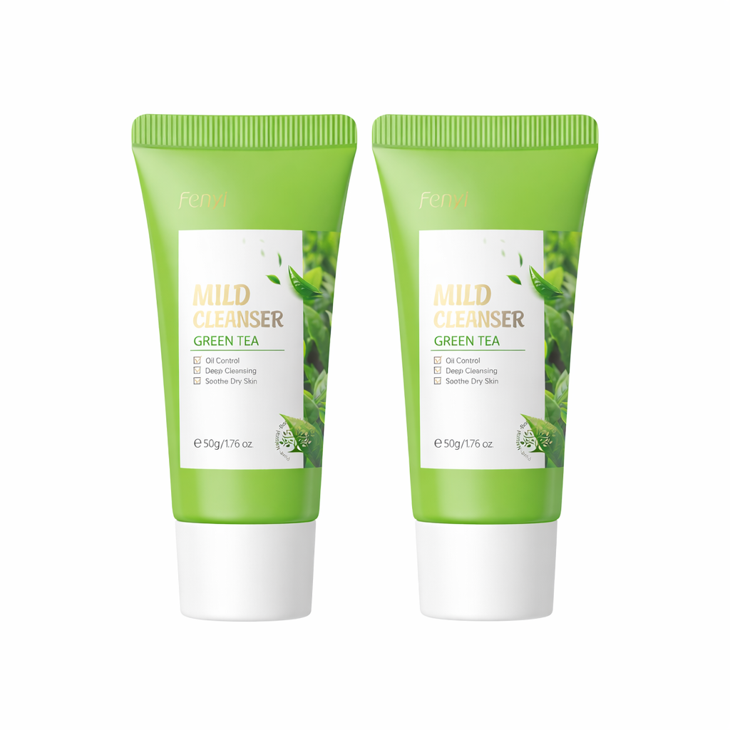 Green Tea Facial Cleanser – Gentle Deep Cleansing Foam (1.76 oz)